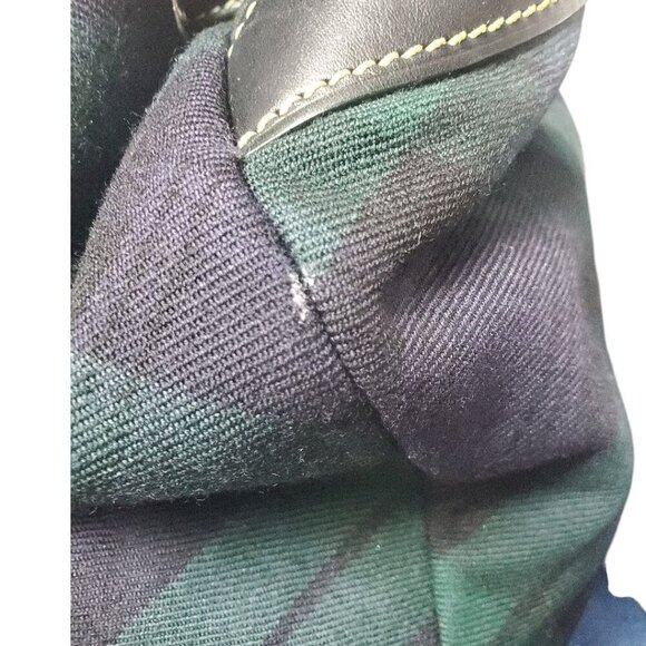 Dooney & Bourke Plaid Canvas & Leather Backpack With Tassel Accents main image 15